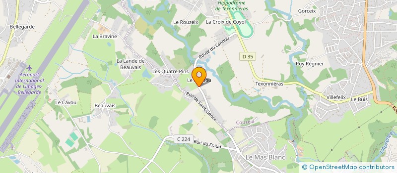localisation de l'entreprise GARAGE VERGER ET ASSOCIES à COUZEIX