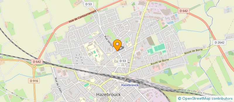 localisation de l'entreprise GARAGE VERLYCK à HAZEBROUCK