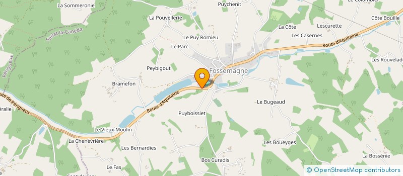 localisation de l'entreprise GARAGE VERMOTE  FOSSEMAGNE