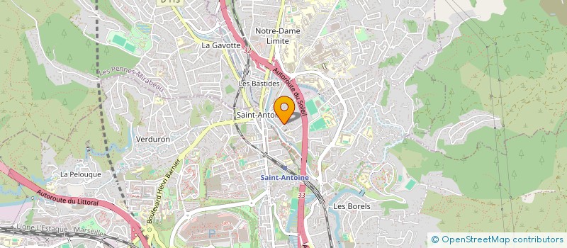 localisation de l'entreprise GARAGE VERT CLOS à MARSEILLE 15EME