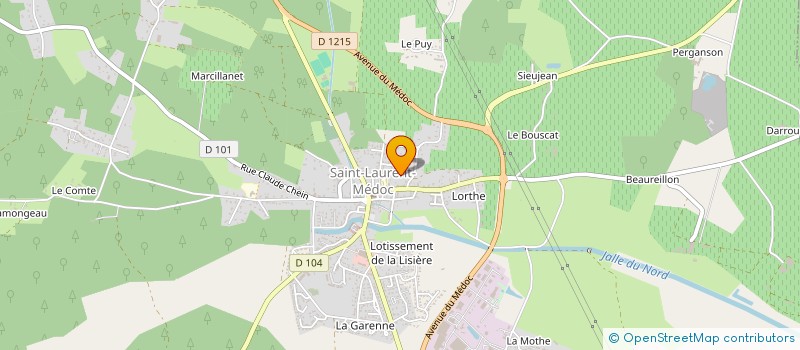 localisation de l'entreprise GARAGE VIEIRA  SAINT-LAURENT-MEDOC