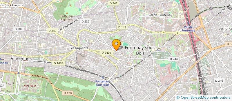 localisation de l'entreprise GARAGE VILLA DES CARRIERES à FONTENAY-SOUS-BOIS