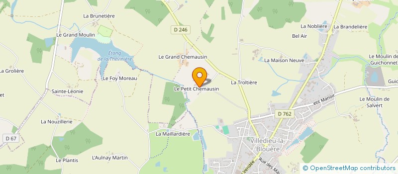 localisation de l'entreprise GARAGE VILLEDIEU AUTOMOBILES à BEAUPREAU-EN-MAUGES