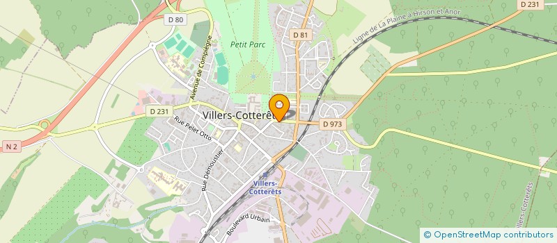 localisation de l'entreprise GARAGE VILLERS TOUT TERRAIN  VILLERS-COTTERETS