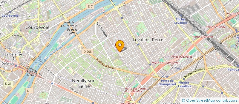 localisation de l'entreprise GARAGE VILLIERS à LEVALLOIS-PERRET