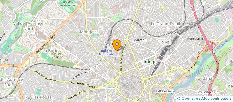 localisation de l'entreprise GARAGE VINCENT à LIMOGES