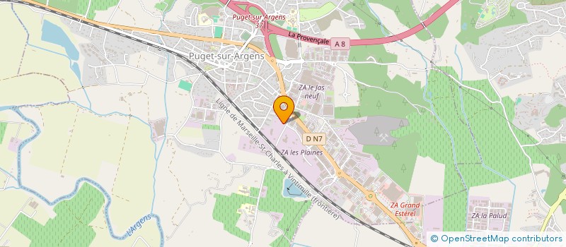 localisation de l'entreprise GARAGE VN7 83 à PUGET-SUR-ARGENS