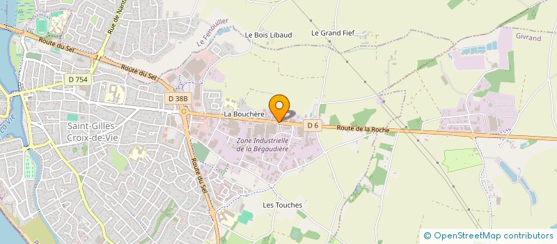 localisation de l'entreprise GARAGE VRIGNAUD à SAINT-GILLES-CROIX-DE-VIE