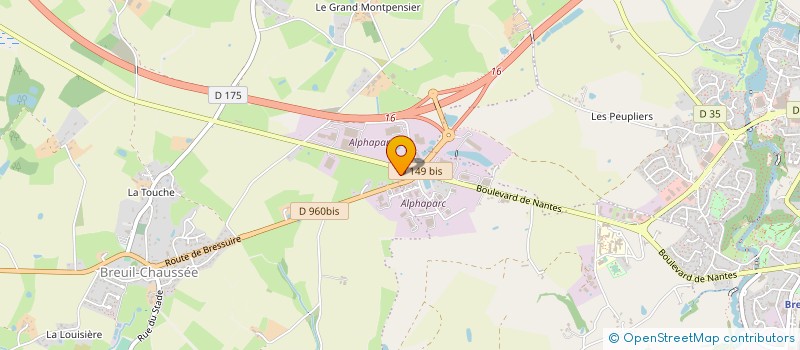 localisation de l'entreprise GARAGE VRIGNAULT à BRESSUIRE