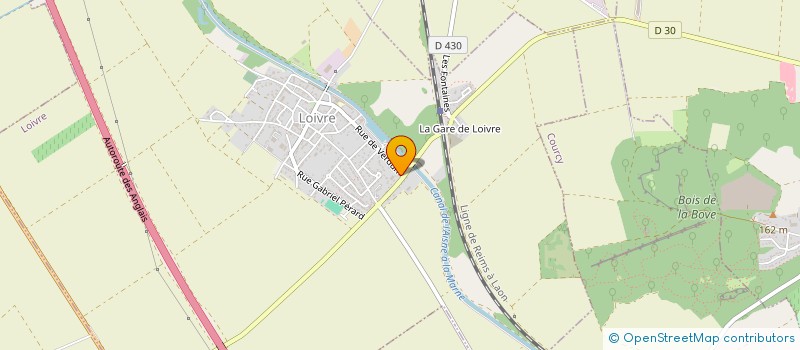 localisation de l'entreprise GARAGE VUIART  LOIVRE