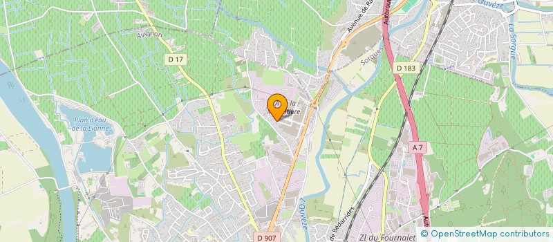 localisation de l'entreprise GARAGE VV AUTO  SORGUES