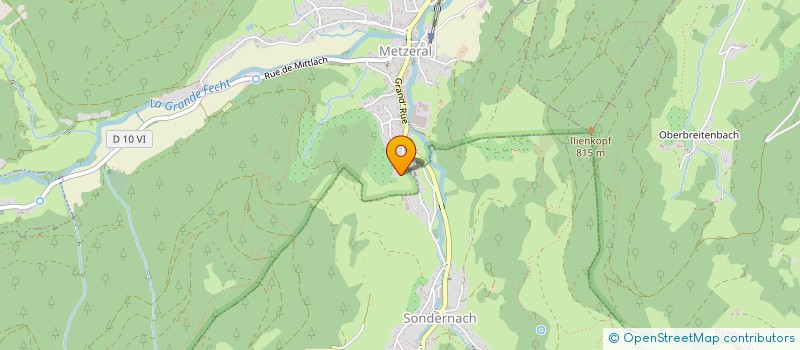 localisation de l'entreprise GARAGE WEHREY  METZERAL