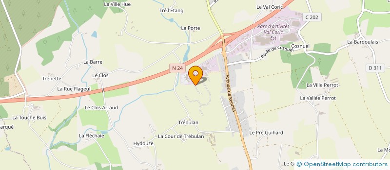 localisation de l'entreprise GARAGE WESTER à GUER