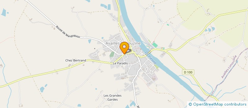 localisation de l'entreprise GARAGE YVES MOREAU SARL à AVAILLES LIMOUZINE