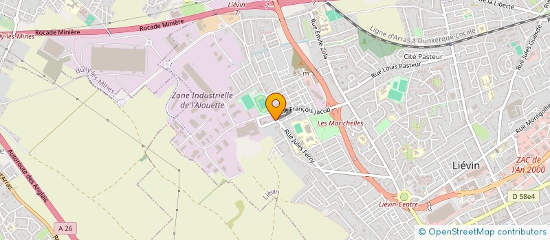 localisation de l'entreprise GARAGEMA  LIEVIN