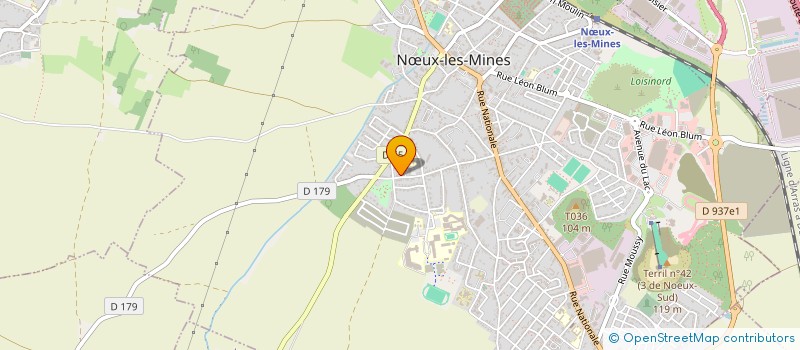 localisation de l'entreprise GARAGEOLIVIER62 à NŒUX-LES-MINES