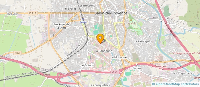 localisation de l'entreprise GARAGERIE 13 à SALON-DE-PROVENCE