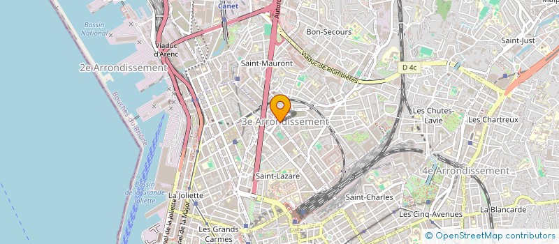 localisation de l'entreprise GARAGES ALPHEE CARTIER à MARSEILLE