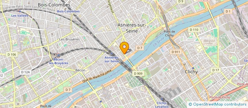 localisation de l'entreprise GARAGES AUTOS 75017  ASNIERES-SUR-SEINE