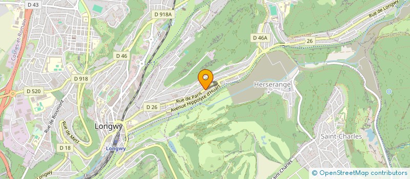 localisation de l'entreprise GARAGES BERARDI  HERSERANGE