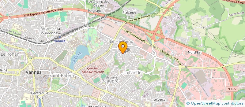 localisation de l'entreprise GARAGES BRIOCHINS à VANNES