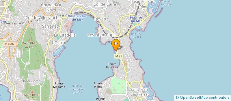 localisation de l'entreprise GARAGES DE ROQUEBRUNE à SAINT-JEAN-CAP-FERRAT