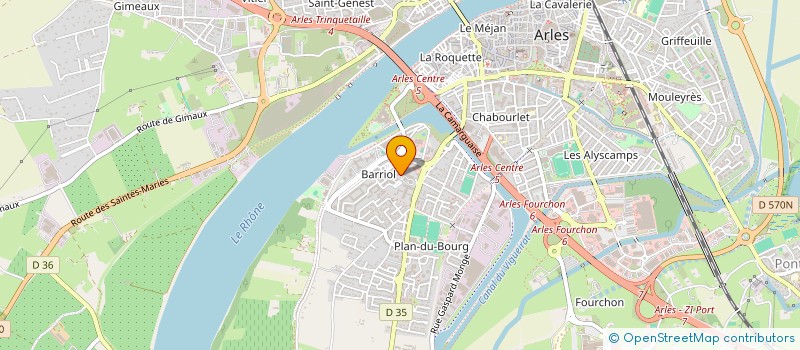 localisation de l'entreprise GARAGES DES TROUBADOURS  ARLES