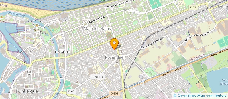 localisation de l'entreprise GARAGES DESTOMBES à DUNKERQUE