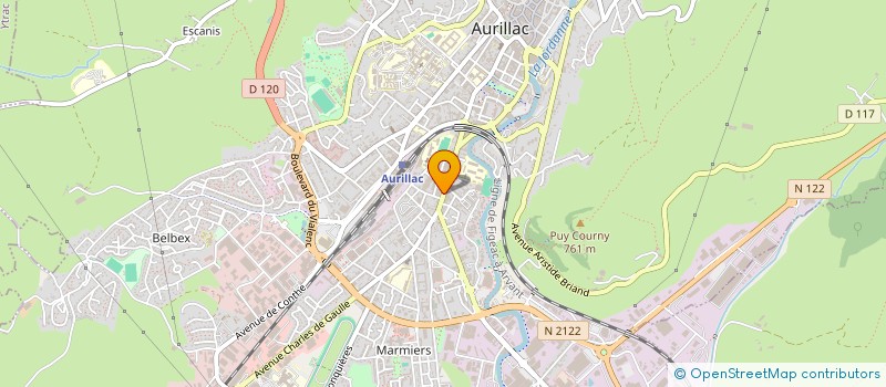 localisation de l'entreprise GARAGES DU CENTRE à AURILLAC