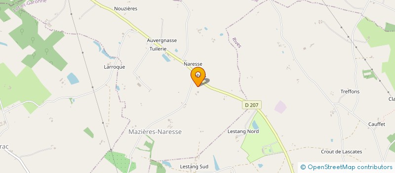 localisation de l'entreprise GARAGES RIVES AUTOMOBILES  MAZIERES-NARESSE