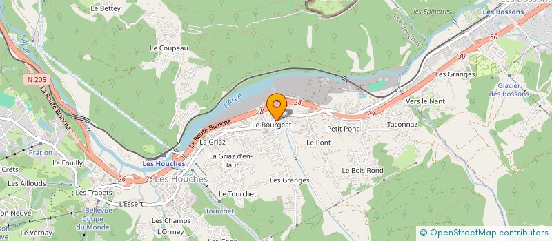 localisation de l'entreprise GARAGI  LES HOUCHES