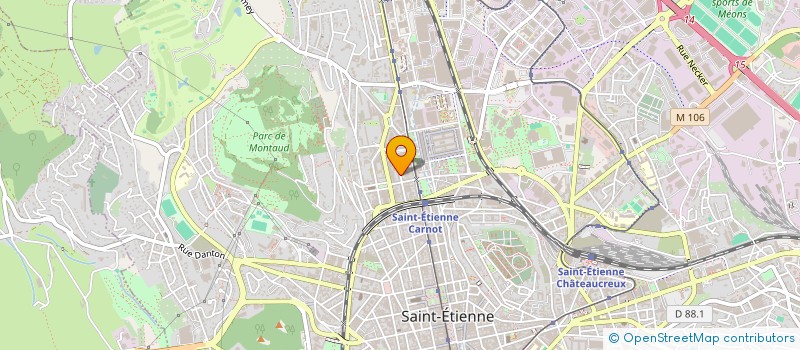 localisation de l'entreprise GARAGNA PRODUCTION  SAINT-ETIENNE