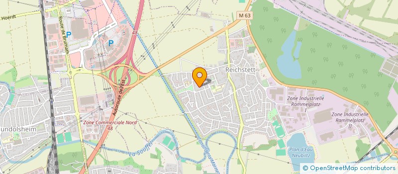 localisation de l'entreprise GARALB ALLIANCE  REICHSTETT