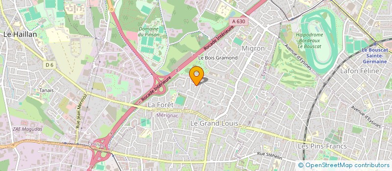 localisation de l'entreprise GARALDA  EYSINES