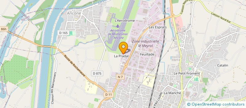 localisation de l'entreprise GARAMA  MONTELIMAR