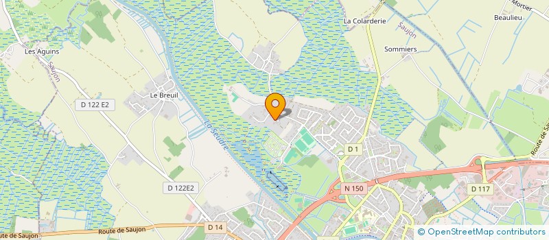 localisation de l'entreprise GARAMOLI  SAUJON