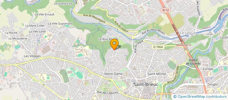 localisation de l'entreprise GARANA à SAINT-BRIEUC
