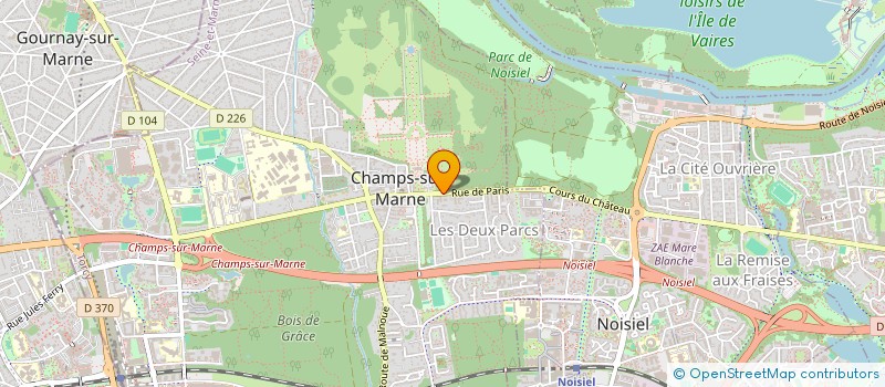 localisation de l'entreprise GARANCE  CHAMPS-SUR-MARNE