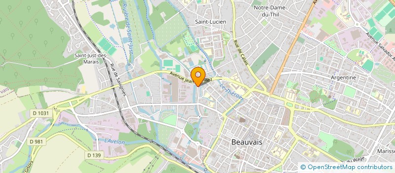 localisation de l'entreprise GARANCE à BEAUVAIS