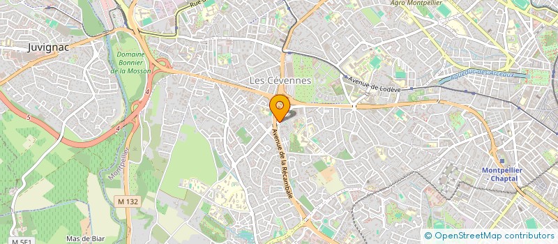localisation de l'entreprise GARANCE à MONTPELLIER