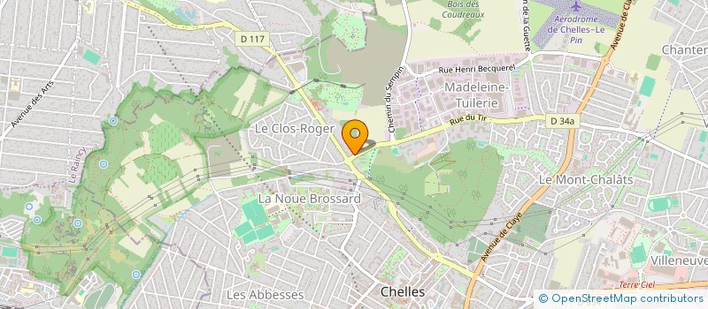 localisation de l'entreprise GARANCE à CHELLES