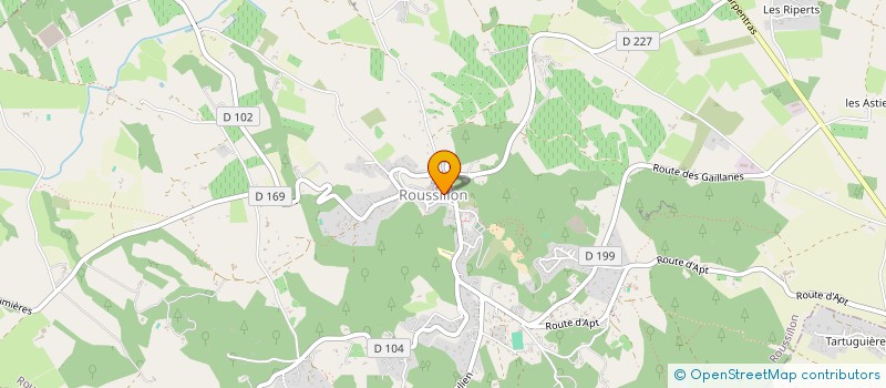 localisation de l'entreprise GARANCE à ROUSSILLON