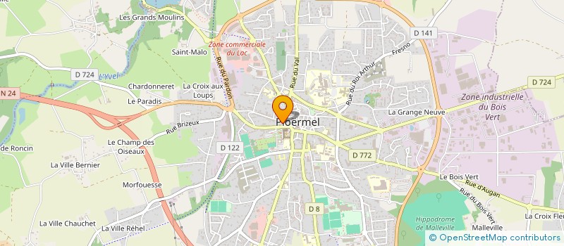 localisation de l'entreprise GARANCE à PLOERMEL