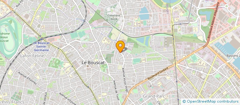 localisation de l'entreprise GARANCE COUVERTURE à LE BOUSCAT