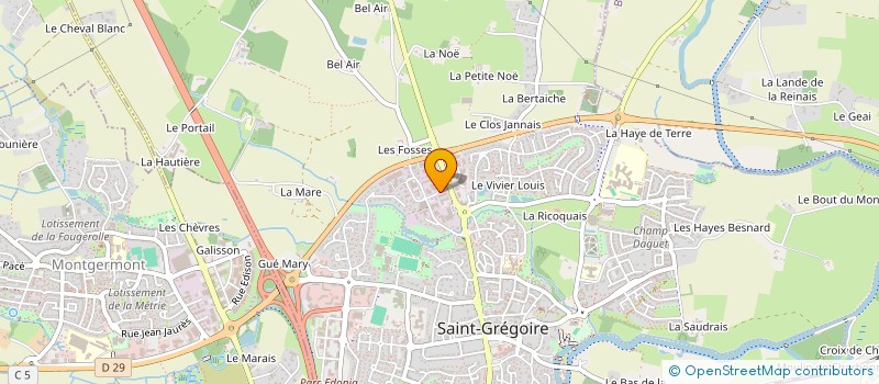 localisation de l'entreprise GARANCE DISTRIBUTION à SAINT-GREGOIRE