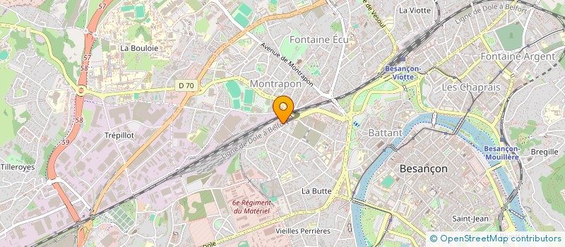 localisation de l'entreprise GARANCE FORMATIONS  BESANCON