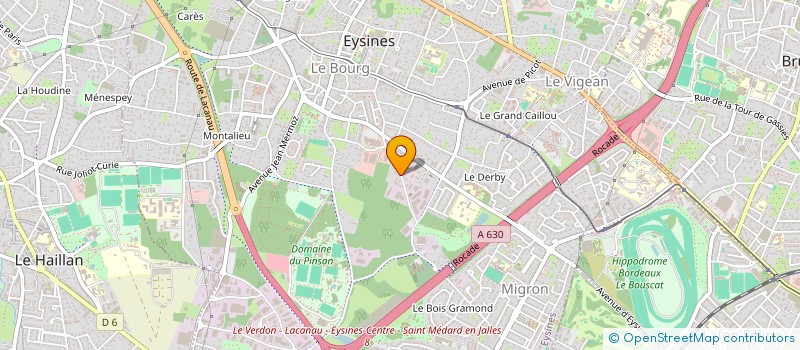 localisation de l'entreprise GARANCE PLOMBERIE à EYSINES