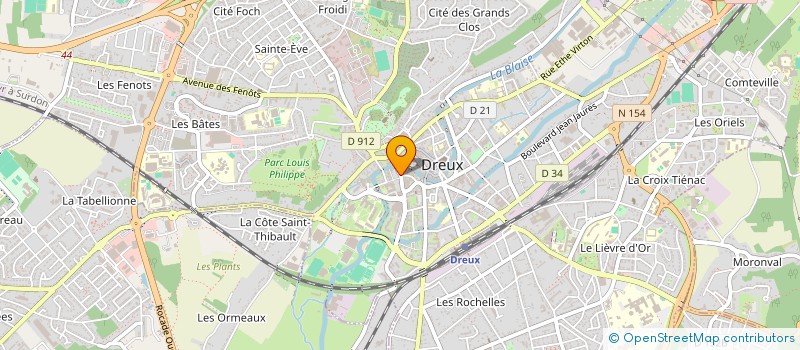localisation de l'entreprise GARANCIERES DISTRIBUTION à DREUX