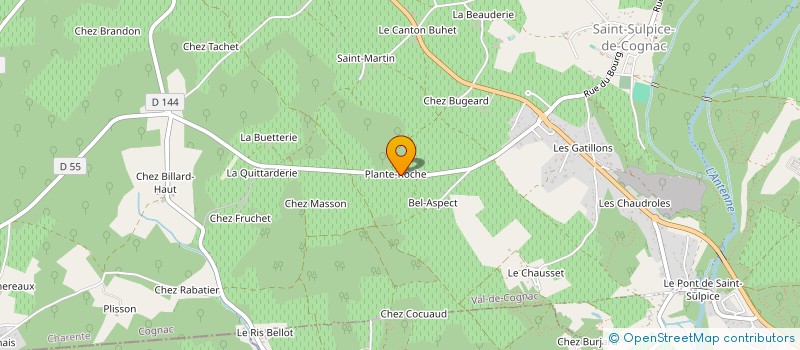 localisation de l'entreprise GARANDEAU BETONS à VAL-DE-COGNAC