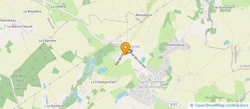 localisation de l'entreprise GARANDEAU MARCEL CLERC GAETAN  SAINT-GEORGES-DE-POINTINDOUX